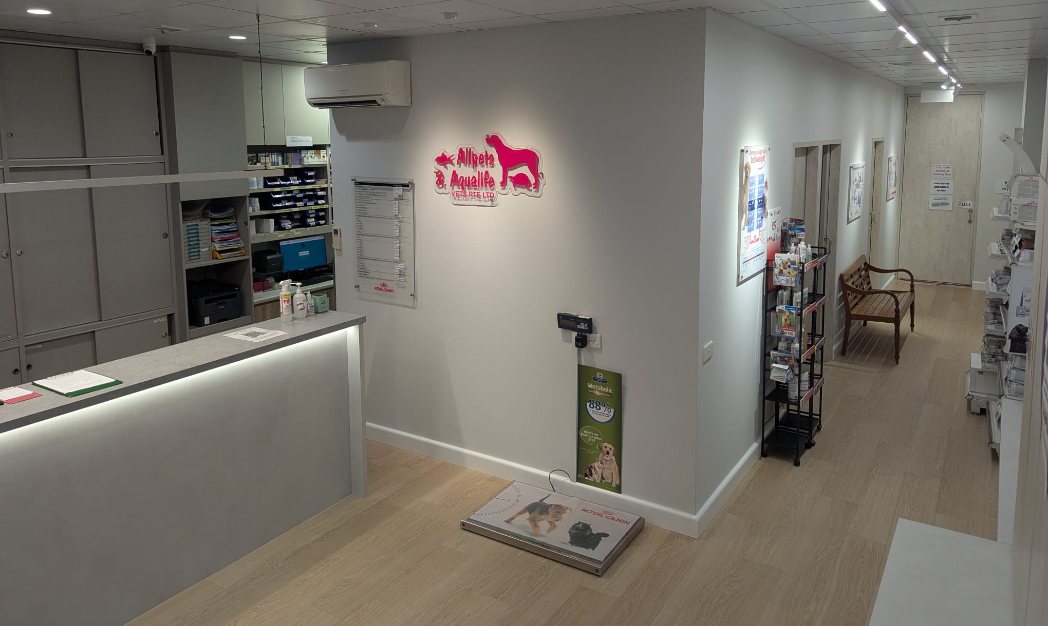 Revamped Front Desk and Waiting Area